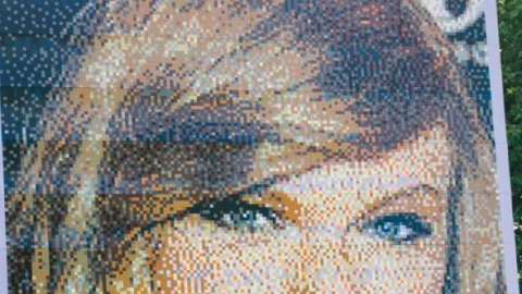 Confira o retrato de Taylor Swift feito de Lego e mais nas Imagens da Semana