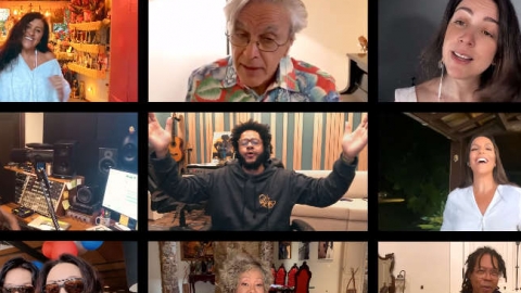 Estrelas da música brasileira presenteiam Gilberto Gil com regravação de "Andar Com Fé"